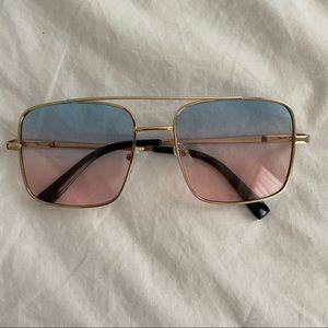 Pink and Blue Lens Sunglasses